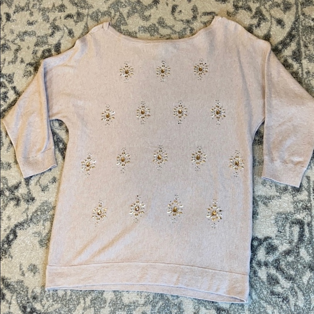 WHBM EMBELLISHED TOP.